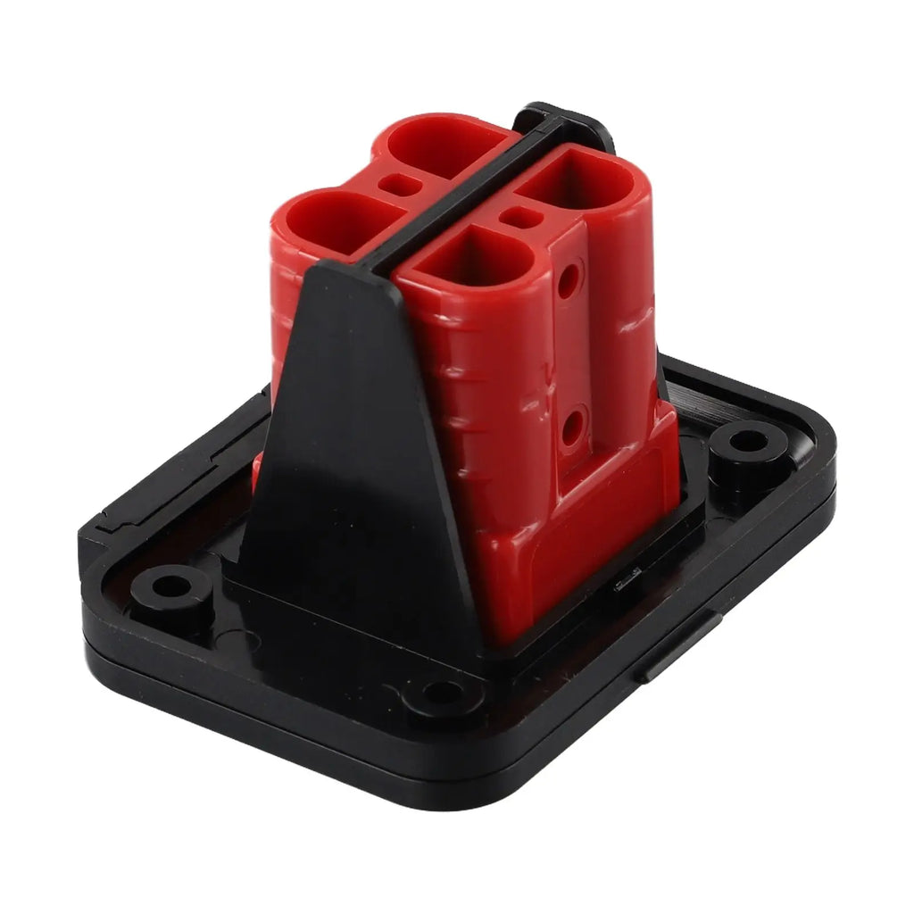 1 Set 50A Twin Dual Flush Mount Bracket For Anderson Plug Connector Flush Mounts Brackets Panel Cover For Caravan Yacht Panels
