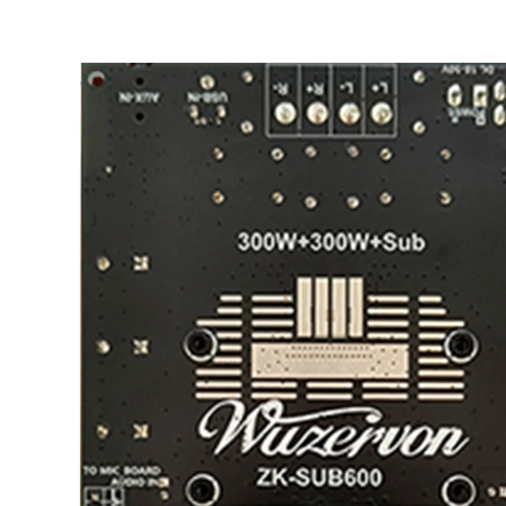 ZK-SUB600 BT Amplifier Board Module 2.0 Channel 300W+300W+Subwoofer Extension TPA3255 DC 18-50V with Subwoofer