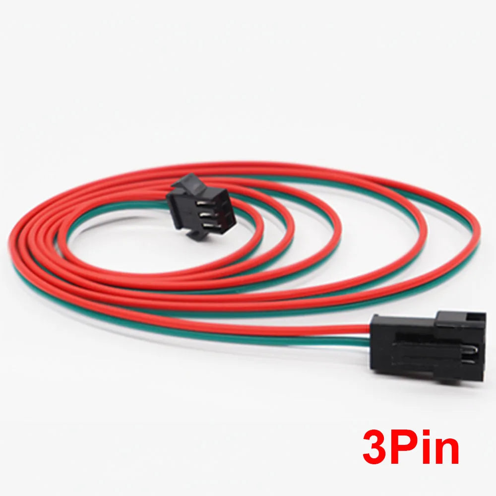 2PIN 3PIN 4PIN 5PIN Female&Male JST Led Extend Cable Connector 0.5M/1M/2M 22AWG Wire For 5050 RGB WS2811 WS2812B WS2815 Strip