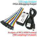 USB Logic Analyzer Microcontroller for ARM FPGA Debugger 24M Samples 8 Channels