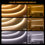 DC 5V/12V/24V COB LED Strip 3MM 5MM 8MM 320Leds/M High Density Flexible COB LED Tape Light For Cabinet Home Linear Lighting