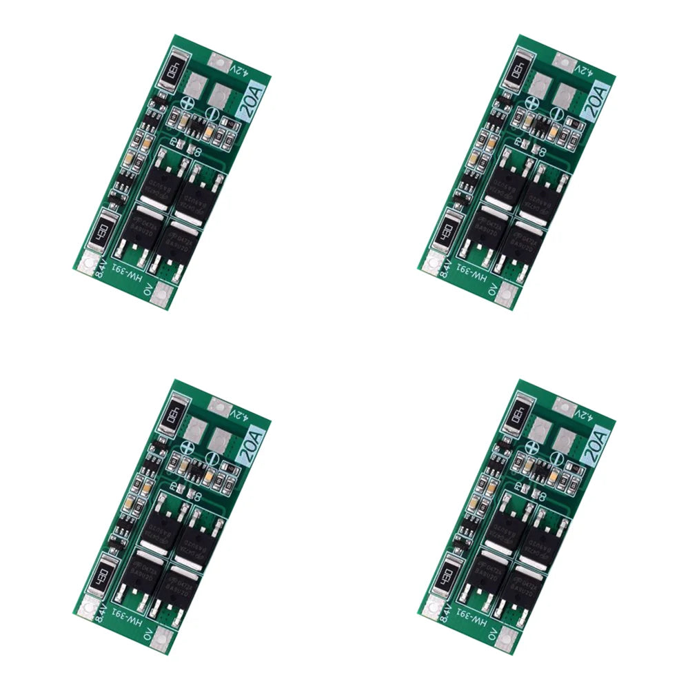 1-5PCS HW-391 2S 20A 7.4V 8.4V 18650 BMS Module 18650 Lithium Battery Charger Protection Board Standard/Balance Module for DIY ﻿