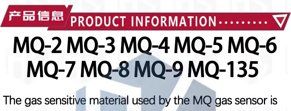 MQ Series Gas Detection Sensor Module Kit - Includes MQ-2, MQ-3, MQ-4, MQ-5, MQ-6, MQ-7, MQ-8, MQ-9, and MQ-135 for Gas Sensing