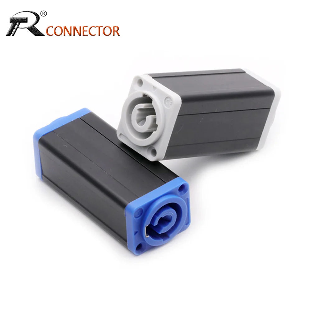 4PCS  LED Powercon AC Coupler Adapter Extender Connector High Quality Speakon Panel Mount Straight Adapter