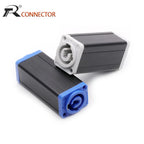 4PCS  LED Powercon AC Coupler Adapter Extender Connector High Quality Speakon Panel Mount Straight Adapter
