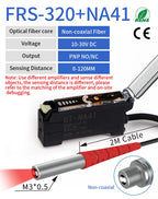 GTRIC Fiber Optic Sensor Amplifier,10-30V DC 3-wire PNP NO/NC NA41 ,Coaxial Non-coaxial Diffusion Optical,Photoelectric Sensor