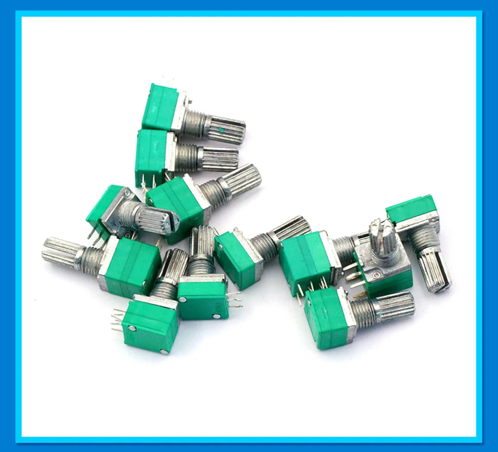 5PCS RK097NS G Single Double Potentiometer B5K/10K/20K/50K/100K Power Discharge Bit Speaker Audio