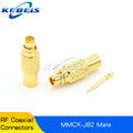 2PCS MCX-JW-1.5 Male Head MMCX-J-K-1.5 MCX MMCX Connector MMCX-JB2 Crimping RG316/405 Feeder Connector Right Angle Elbow