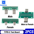 Type-C Test Board USB 3.1 Connector Module PCB Board Male /Female / Male to Female Head Convertor USB3.1 Transfer Adapter Plate