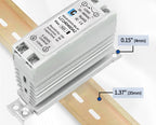 LCTC Solid State Relay DIN Rail Slim SSR 10/15/25/40A 0-10V 0-5V 4-20mA Voltage Regulator Relay With Heat Sink DC-AC DC-DC AC-AC