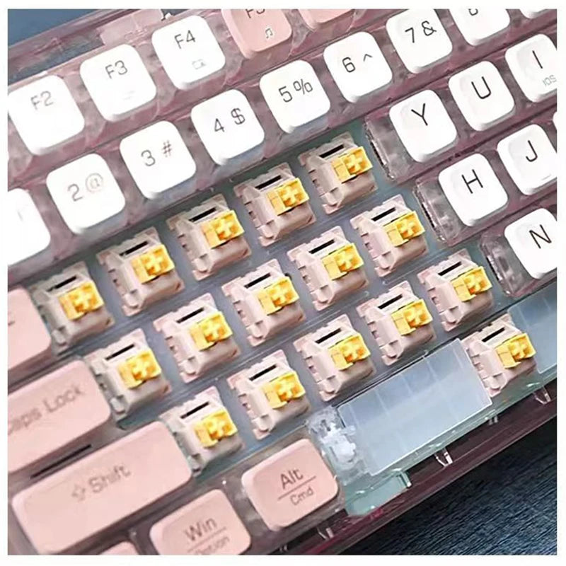 Outemu Silent Peach V2 Switch Lubed Silent Lemon V2 Switches Mechanical Keyboard Linear Tactile 5Pin Paragraph Axis Hot Swap DIY