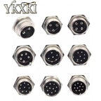2-5PCS GX16 2P 3P 4P 5P 6P 7P 8P 9P 10Pin Male/Female Docking Aviator Aviation Plug Rear Nut Socket Connector