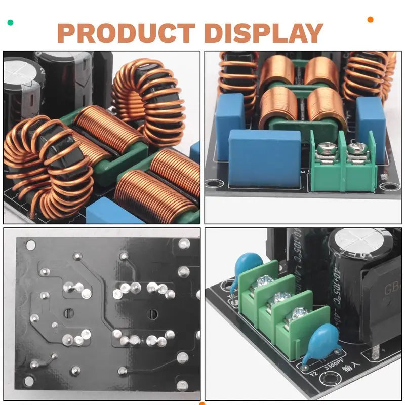 AC EMI Filter Audio Power Amplifier EMC EMI Electromagnetic Interference Purify Power DC Differential Mode Common