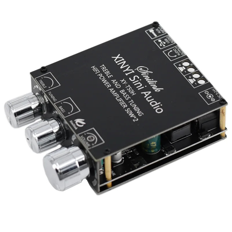 TPA3116D2 50W+50W Bluetooth 5.0 Subwoofer Amplifier Board 2.0 Channel High Power Audio Stereo AUX USB Bass CAR AMP t50l t50h