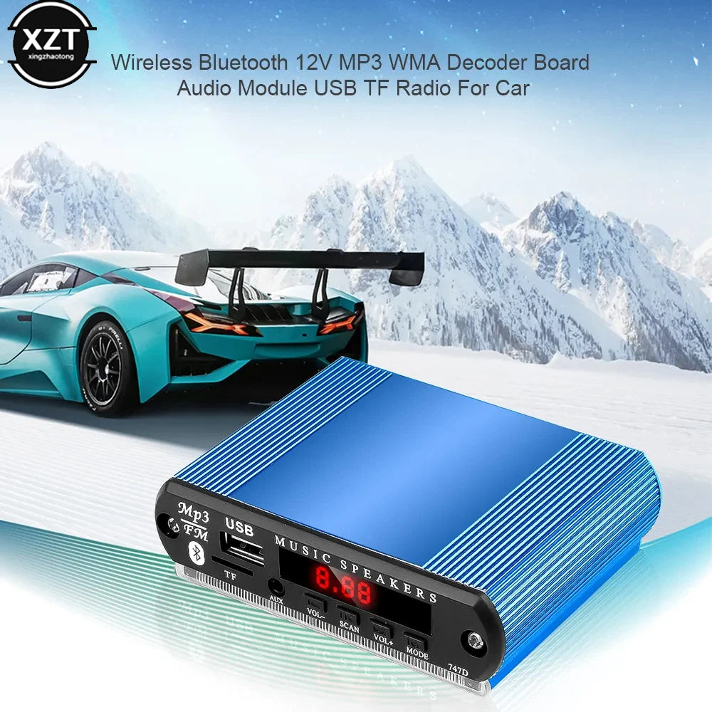 Aluminum Case for Bluetooth MP3 Decoder Board Wireless Player WMA Car Accessory USB/FM Audio Module Box Shell for Decoder Board