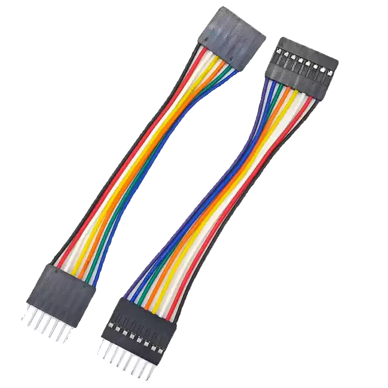 10PCS Dupont Line 2.54MM Pitch Wire Female to Female 1P2 3 4 5 6 Pin Dupont cable connector JUMPER CABLE WIRE FOR PCB 3D Printer