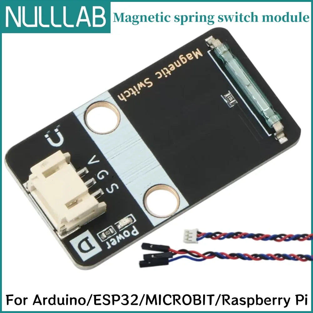 Magnetic Reed Switch Sensor Module, 3.3V-5V, Digital Output, with Connector, for Arduino / Raspberry Pi / ESP32 DIY Projects