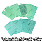 Single Sided 4x6cm 3x7cm Green PCB Prototype Board Universal Through Hole Perfboard for DIY Electronic Projects 2x8cm