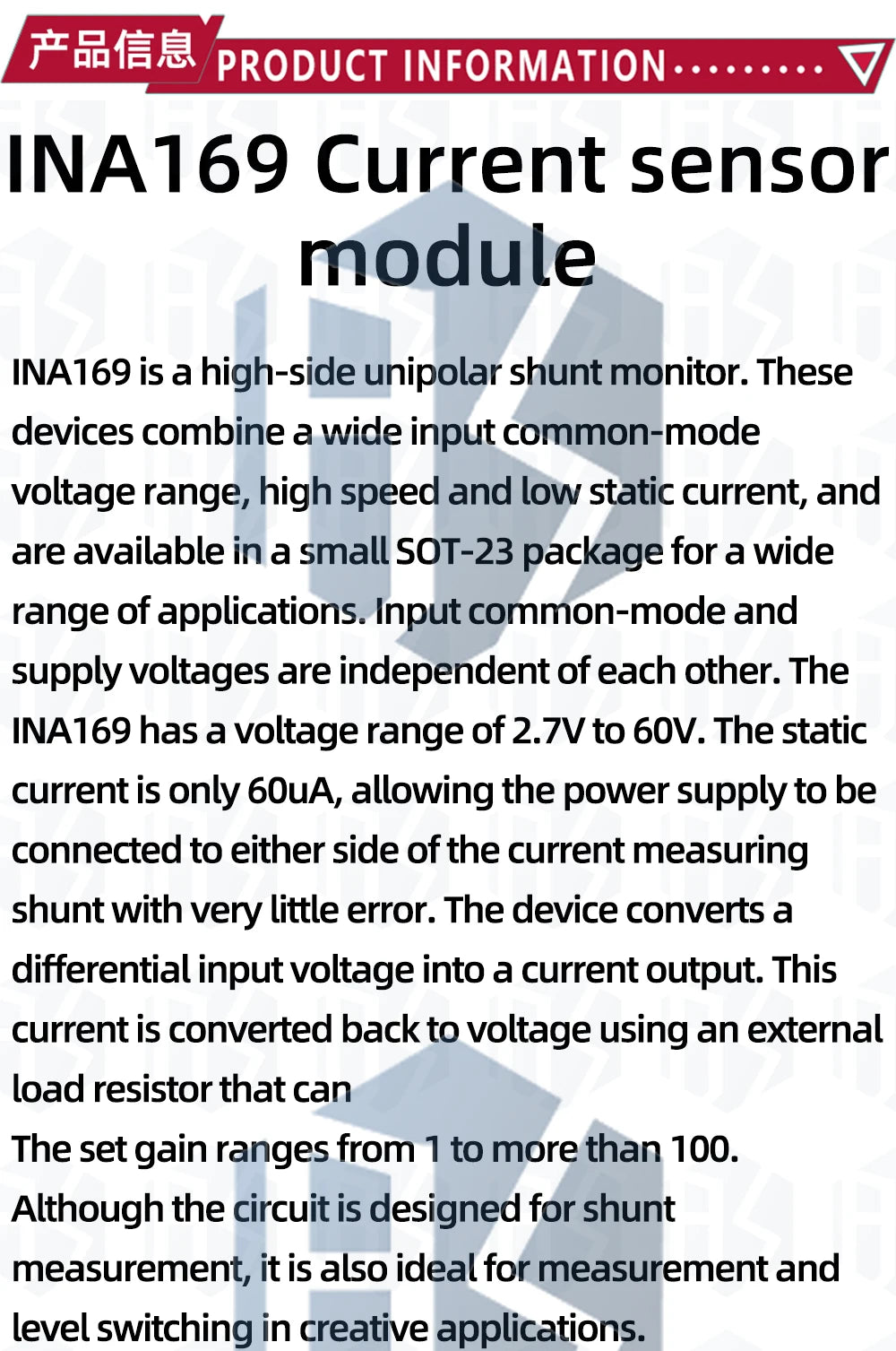 INA219 GY-169 GY-471 MAX471 3A Current Sensor Module Consume Current Detection Module for Arduino DC 0 -30V