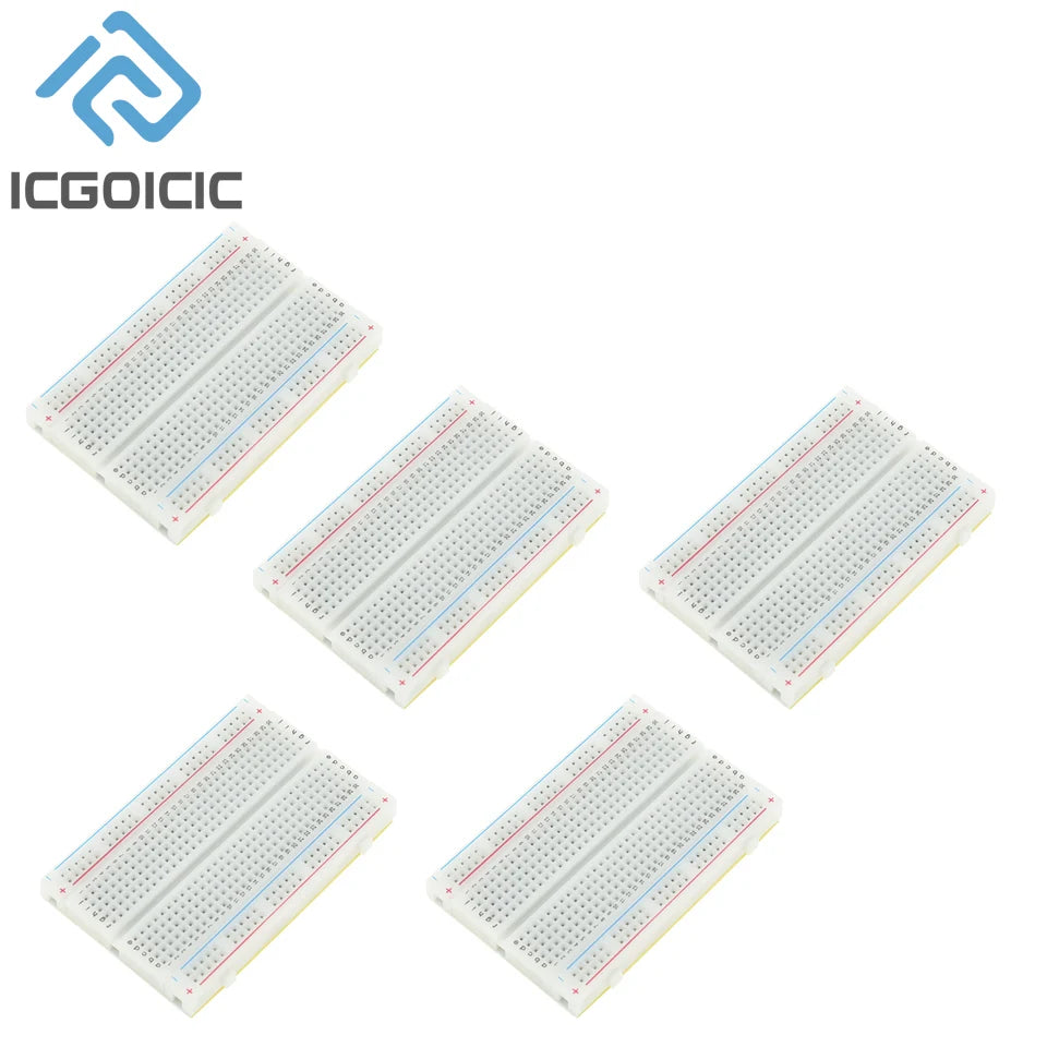 1-10pcs 400 Tie Points Solderless PCB Breadboard Mini Universal Test Protoboard DIY Bread Board for Bus Test Circuit Board