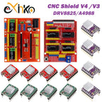 CNC Shield V4 CNC Shield V3 Engraving Machine 3D Printe+ 4pcs DRV8825 Or A4988 Driver Expansion Board For Arduino