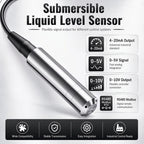 0-500M Range Hydrostatic Liquid Level Transmitter 4-20mA 0-10V 0-3.3V Output Water Pressure Level Sensor Probe 0-5M 10M 15M 50M
