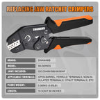 Wire Crimping Plier Jaws Kit for Jst Dupont/VH3.96/Tube/Insulation/Photovoltaic Terminals Crimper Electrical Clamp Hand Tool Set