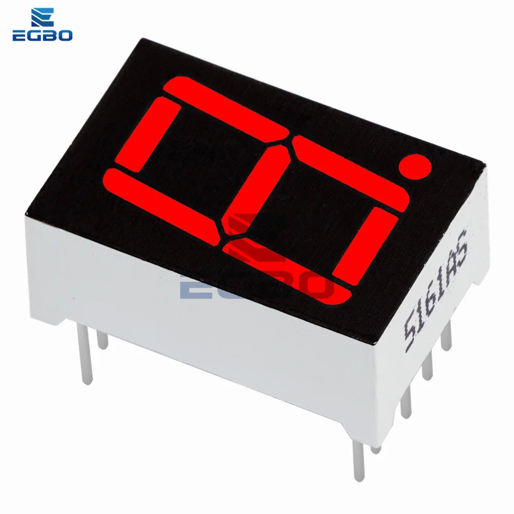 1~20PCS EGBO 0.56 inch 1bit Common Cathode Digital Tube Red LED Digit Display 7 Segment 0.5inch 0.5 0.56 inch 0.56'' 0.56in