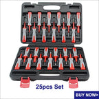 23Pcs Universal Automotive Terminal Release Removal Remover Tool Kit Car Electrical Wiring Crimp Connector Pin Extractor Kit