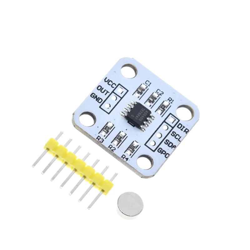 1PCS AS5600 magnetic encoder magnetic induction angle measurement sensor module 12bit high precision