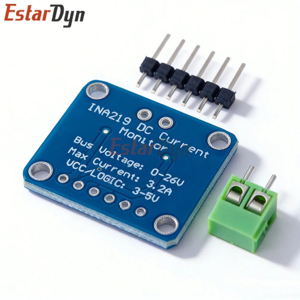 Estardyn INA219 I2C Bidirectional Current Sensor Module, ±3.2A 0-26V Power Monitor with 0.1% Shunt for Raspberry Pi