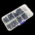 200 Pcs/Box JST SM 2.54mm 2P 3P 4P 5P Connector Kit, Male & Female Plug Housings with Crimp Terminals