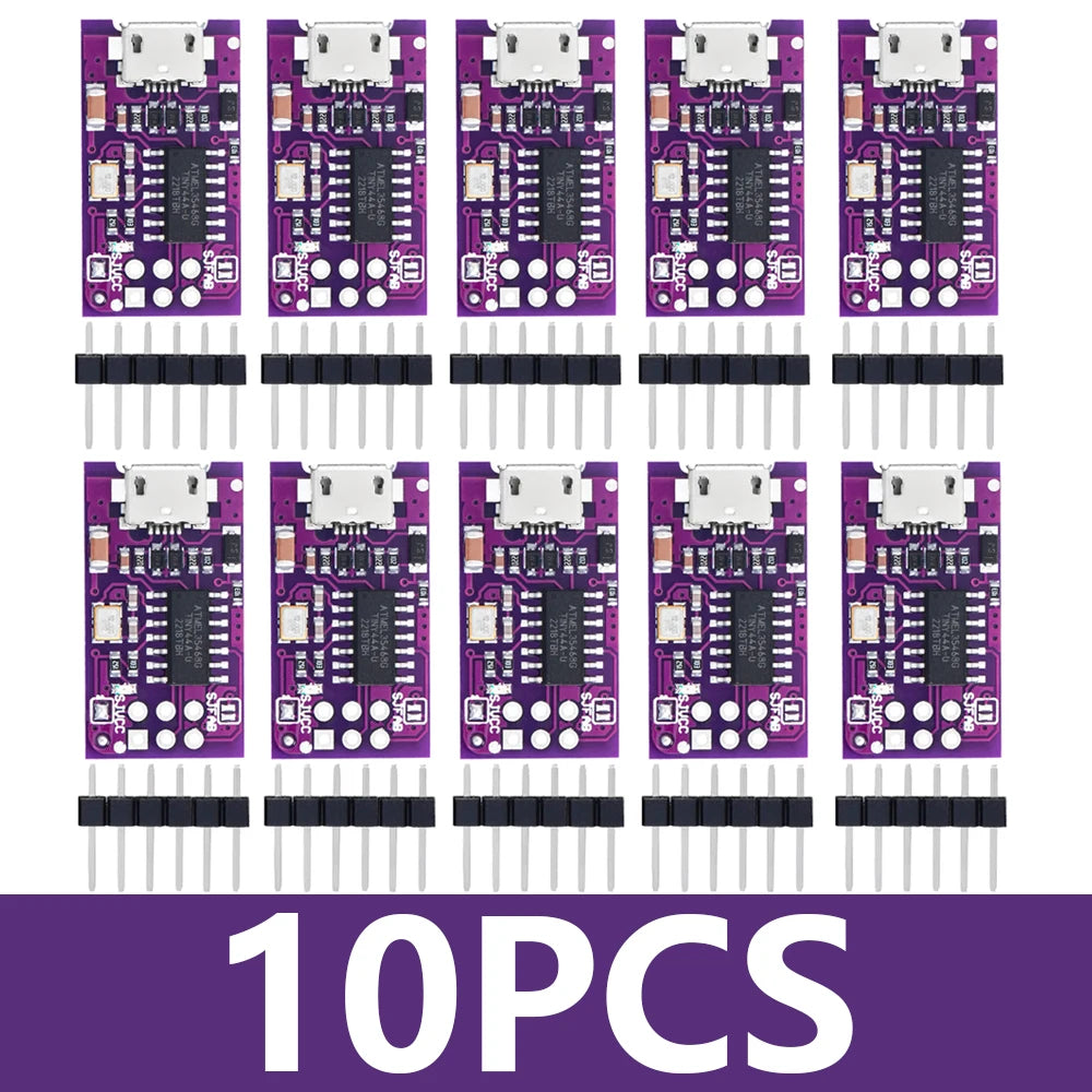 1~10PCS Micro USB Tiny AVR ISP ATtiny44 ATTiny45 ATTiny85 USBTinyISP Programmer Module  IDE Bootloader ISP Microcontroller 5V