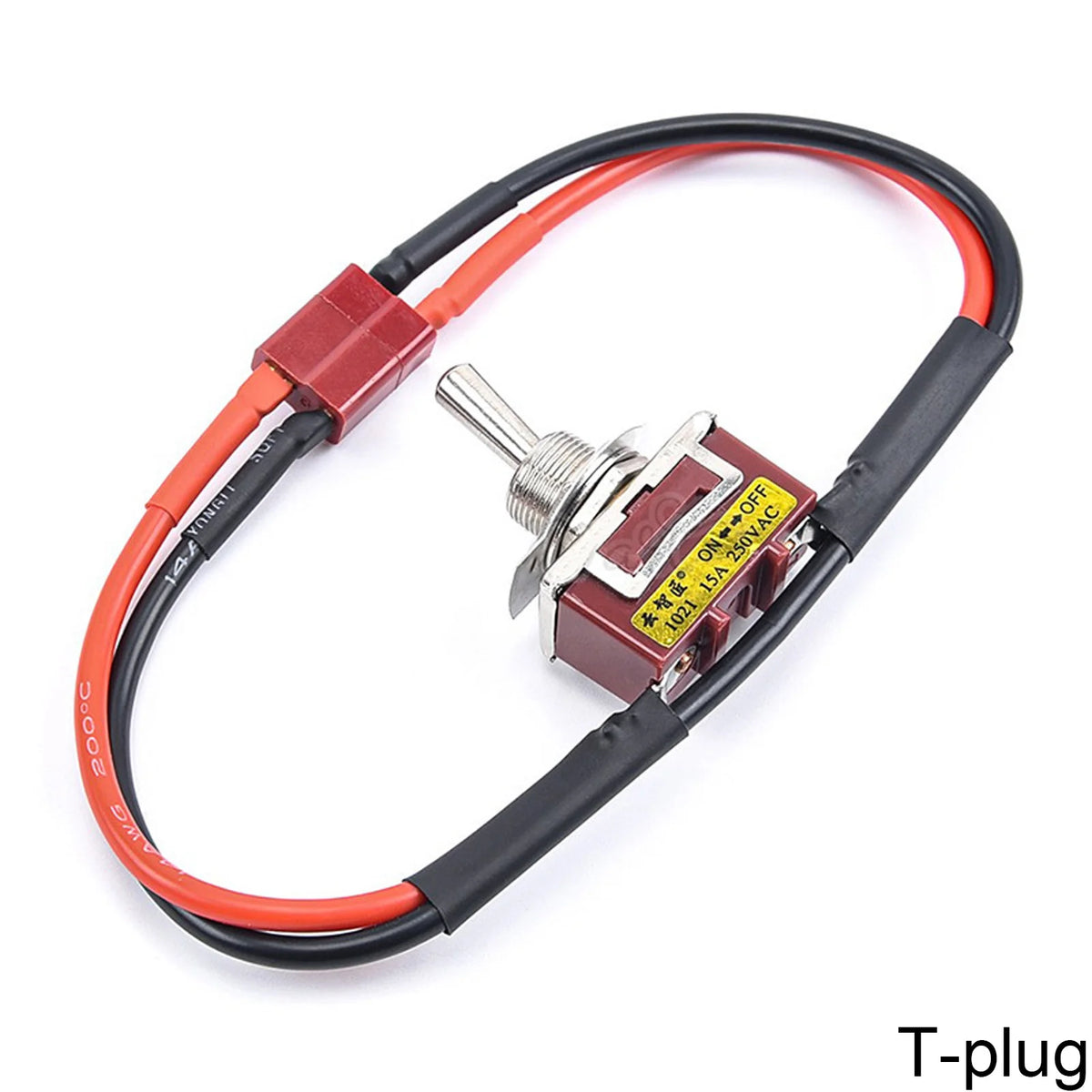 ZuruKin High Current RC Power Switch XT60 XT90 T Plug Toggle On Off Connector 15A 250V for RC Airplane Drone Car Battery ESC DIY