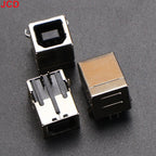 JCD 5pcs USB 2.0 And USB 3.0 Connector Female Socket Male Jack B Type 90°/180° Connector Soldering DIY Printer Interface Repair
