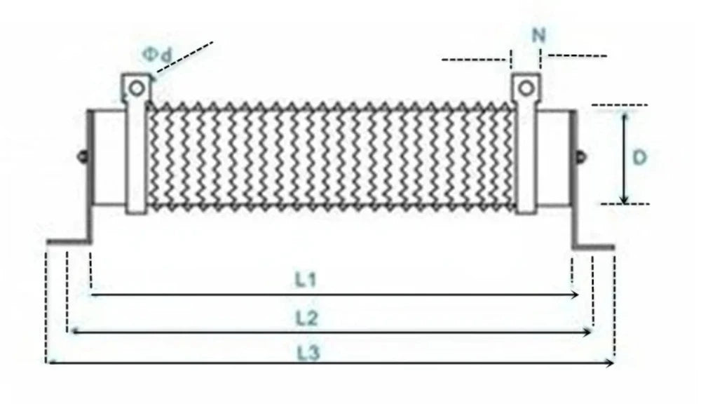 RXG20 4000W 5000W 6000W High Power Brake Load Resistor Ripple Wirewound Resistance 5 10 15 20 30 40 50 60 70 75 80 100 150Ohm
