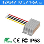24V to 5V1A-5A 12V to 5V 5A 25W Power Converter Input Voltage 8-36V DC Step-down Module Buck to 5V Switching Power Supply