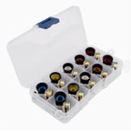10 Sets 15MM WH148 Knurled Shaft 3 Terminals Linear Taper Rotary Potentiometer Assortment Kit B1K 2K 5K 10K 20K 50K 100K 250K 50