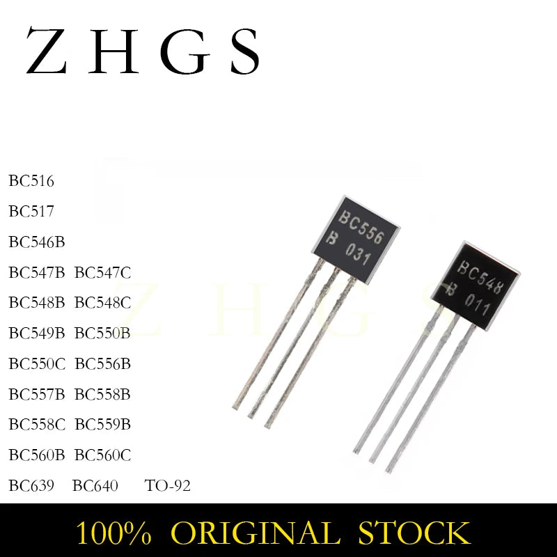 50PCS BC547C TO-92 BC547 BC516 BC517 BC546B BC547B BC548B BC549B BC550B BC556B BC557B BC558B BC559B BC560B BC639 BC640 BC548C TR