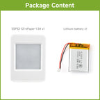 Waveshare ESP32-S3 1.54inch e-Paper AIoT Development Board, 200 × 200, Black / White, Supports Wi-Fi and BLE Dual-mode Communica