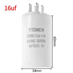 CBB60 450VAC 4~60μF ±5% 4-Pin Double Insert Motor Run Capacitor for Air Conditioner/Refrigerator/Pump，50/60Hz