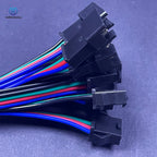 10Pairs JST SM 2P 3P 4P 5P 6Pin Plug Socket Male to Female Wire Connector LED Strips Lamp Driver Connectors Quick Adaptr 22AWG