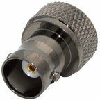 1PC Q9 BNC Female To SMA Male Disc Copper Brass Connector BNC to SMA Adapter Black for Motorola Walkie-talkie Antenna