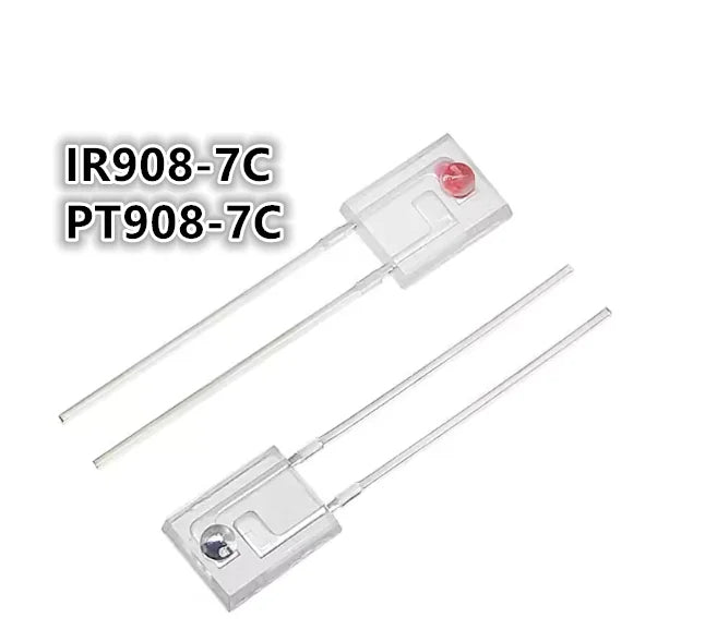 IR908-7C PT908-7C Photodiode Receiving Tube Infrared Pair Tube Side Photoelectric Crystal Infrared Transmitting Tube
