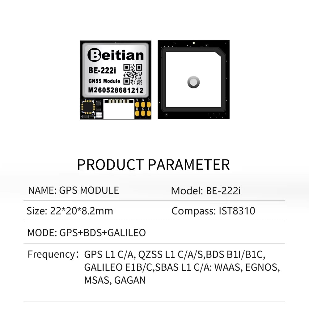 BK Series GNSS GPS Module M9140 Chip High Precision Navigation Receiver Sensor Compatible with Arduino RPI Drone Flight DIY