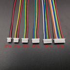 10Pcs Mini JST 1.25mm Pitch MX1.25 2/3/4/5/6/8 Pins Single-ended / Same Direction Female to Female Plugs Wires Connector 28AWG