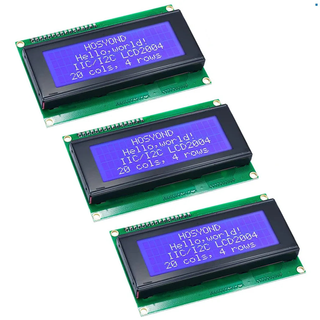 2004 LCD Screen Display Module 2004A 20x4 White Character Blue Backlight DC 5V