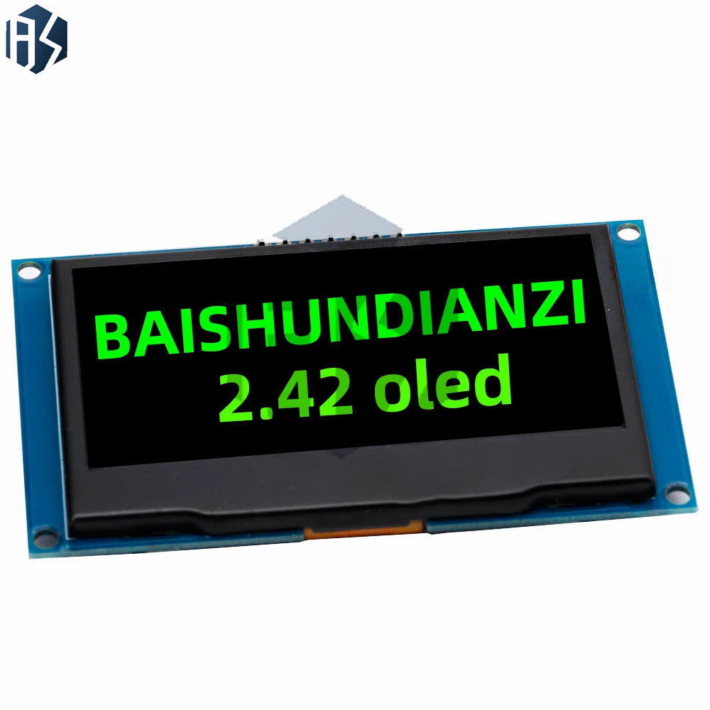 2.42 inch 2.42" OLED Display Module 128x64 LCD HD Screen Module SSD1309 7 Pin SPI/IIC I2C Serial Interface for Arduino UNOR3