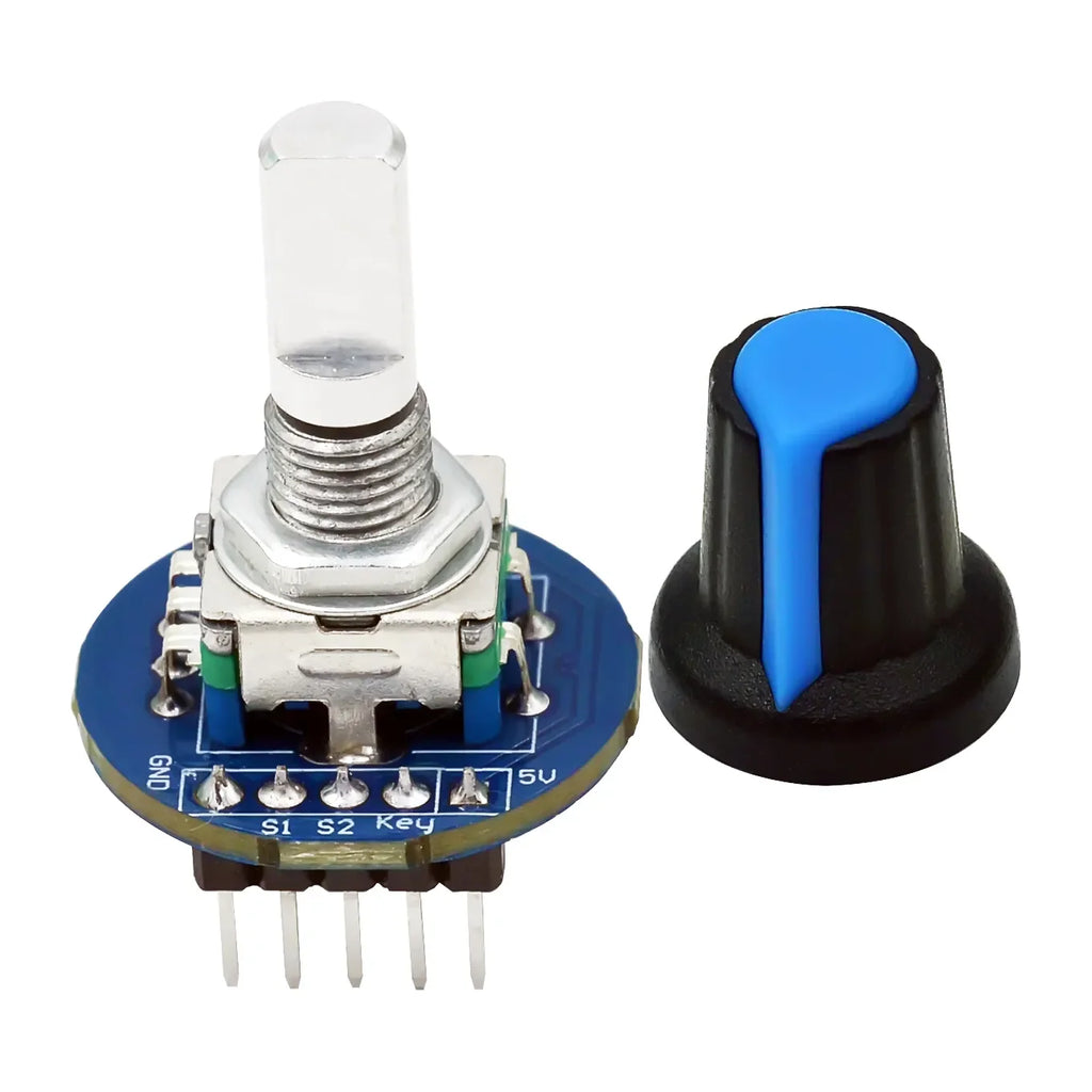 1-10pcs Rotary Encoder Module Brick Sensor Development Round Audio Rotating Potentiometer Knob Cap EC11 for Arduino
