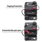250A 300A Circuit Breaker 30A 40A 50A 60A  AMP Waterproof Boat Car Circuit Breaker  70A 80A 100A 120A Fuse Reset 150A 200A